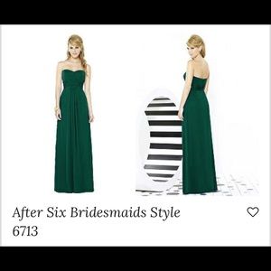 After Six Bridesmaids Style 6713 - Hunter - Sz 12
